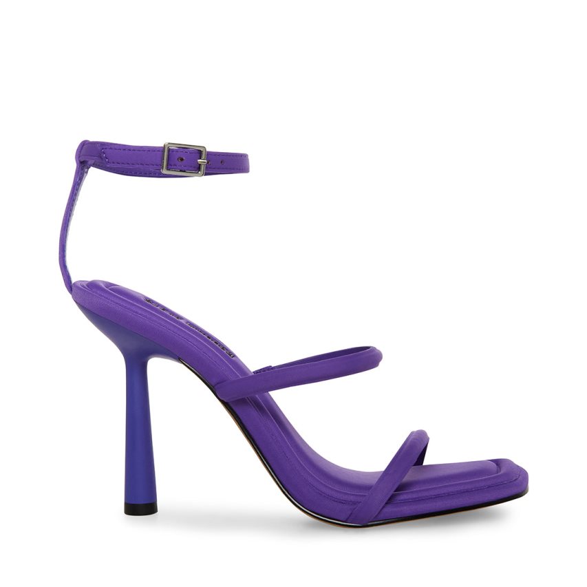 Purple Steve Madden Briella Women\'s Heels Sandals | PH 3819GFV